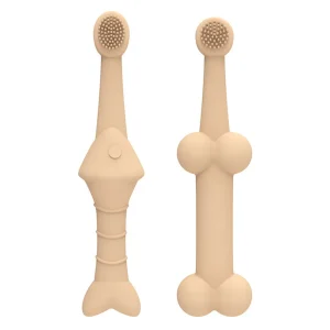 2Pcs Silicone Dog Tooth Brush 360 Degree Cleaning